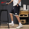 回力短裤男2025夏季新款假两件裤子美式潮牌休闲宽松黑色五分裤薄 商品缩略图2