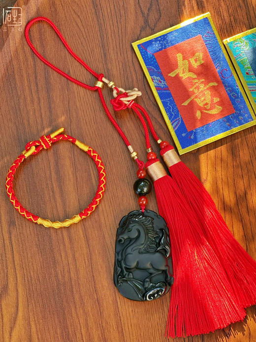 马到成功➕好运红绳 吉祥套装 商品图9