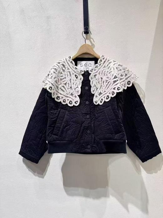 女款拼接蕾丝夹克外套he 商品图0