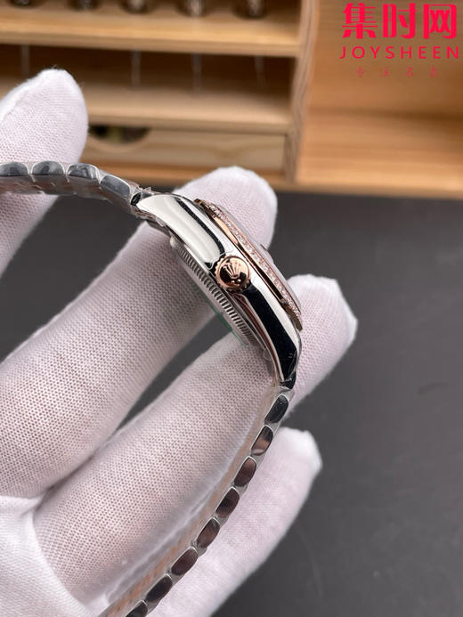 Rolex劳力士GS日志型系列 女款28mm GS日志28系列 白盘钻面 2671机 五珠带 女士腕表 商品图3