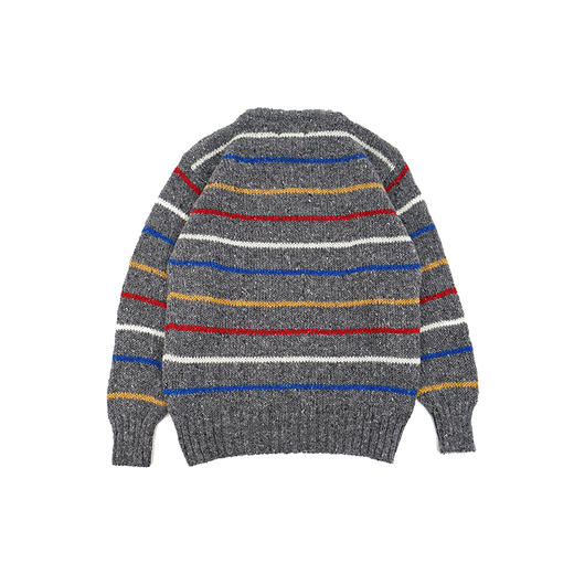 Howlin SIX BLADE KNIT 男女中性款条纹绵羊毛圆领毛衣 商品图4