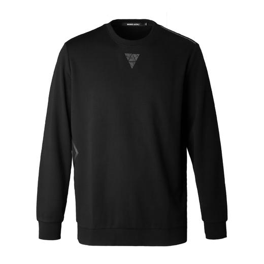 Marco Azzali 黑色圆领长T TC55243A2 商品图0