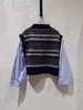 女款衬衫袖针织马甲背心毛衣la 商品缩略图1