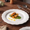 🔥法式宫廷风陶瓷餐盘 【白色蝴蝶结浮雕盘 ❤️】 8英寸10英寸套装 微波炉洗碗机可用👏 圣诞节重磅推出餐盘 商品缩略图0