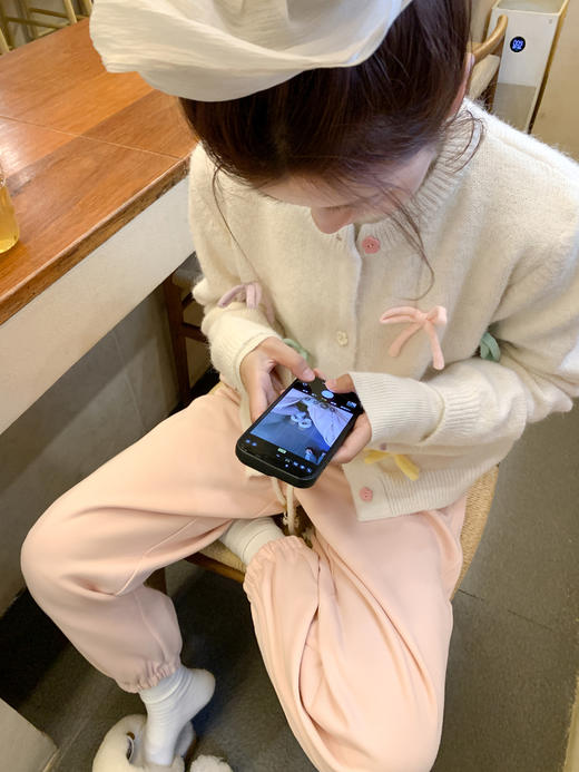 <曾小咸推荐>现货秒杀 ！微信超特价！韩系蝴蝶结毛衣开衫 日常189.99 立减100 秒杀89.99！！ 商品图11