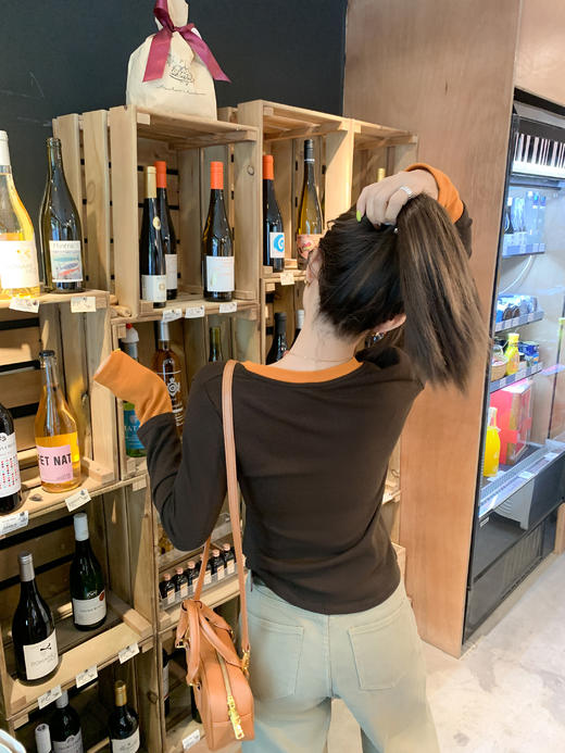 <曾小咸推荐>现货秒杀 ！微信超特价！假两件拼色长袖t恤 日常149.99 立减80 秒杀69.99！！ 商品图7