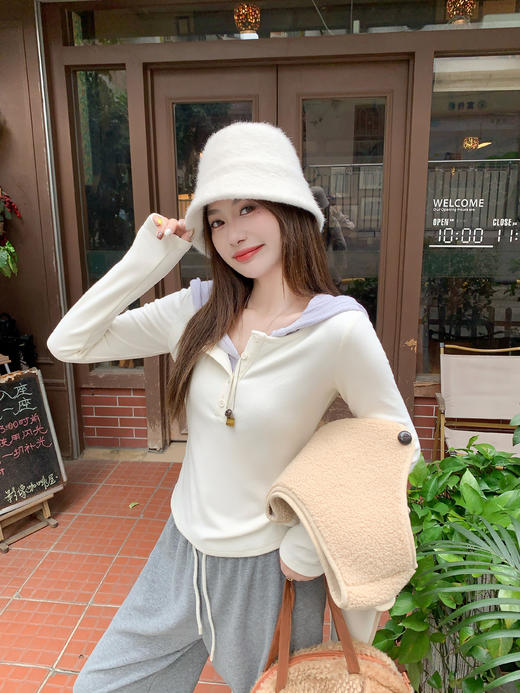 <曾小咸推荐>现货秒杀 ！微信超特价！假两件连帽T恤 日常159.99 立减60 秒杀99.99！！ 商品图10