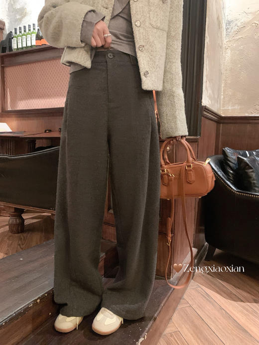 <曾小咸推荐>现货秒杀 ！微信超特价！直筒毛呢休闲裤 日常219.99 秒杀99.99！ 皮草外套 169.99！小香风外套 139.99！绑带灰色打底衫59.99！！ 商品图14