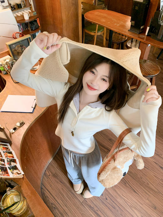 <曾小咸推荐>现货秒杀 ！微信超特价！假两件连帽T恤 日常159.99 立减60 秒杀99.99！！ 商品图9