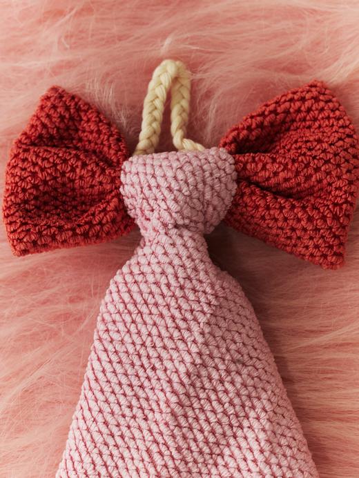 鹿鹿推荐·挂式擦手巾可爱蝴蝶结吸水手帕 商品图1