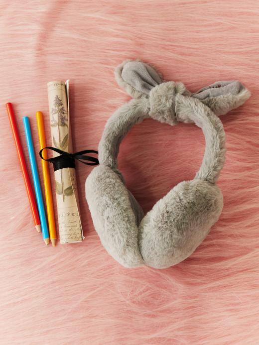 鹿鹿推荐·冬日毛茸茸兔耳耳罩 商品图2