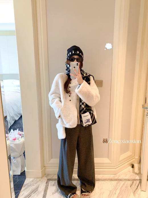 <曾小咸推荐>现货秒杀 ！微信超特价！直筒毛呢休闲裤 日常219.99 秒杀99.99！ 皮草外套 169.99！小香风外套 139.99！绑带灰色打底衫59.99！！ 商品图8