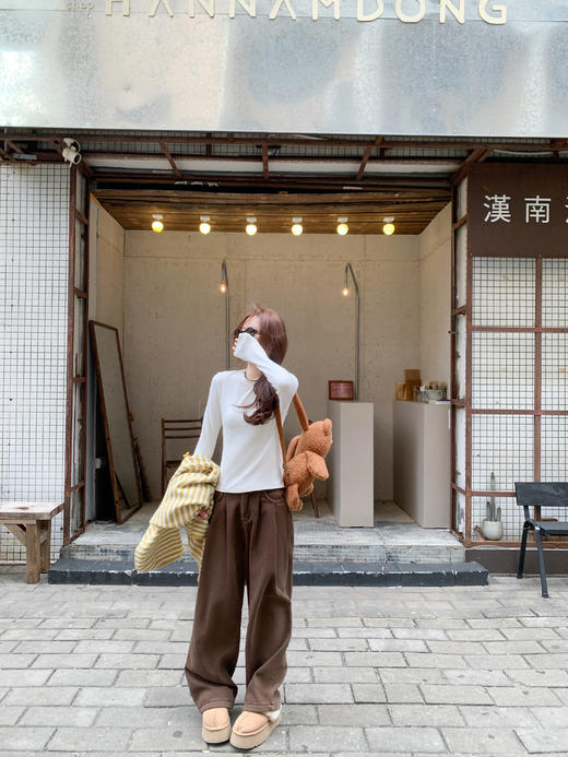 <曾小咸推荐>现货秒杀 ！微信超特价！ 慵懒风条纹拉链毛衣 日常219.99 立减120 秒杀99.99 商品图12