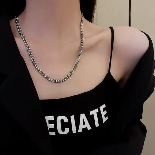 欧美古巴嘻哈风简约质感项链-纪念日百货门店同款166195426 商品图4