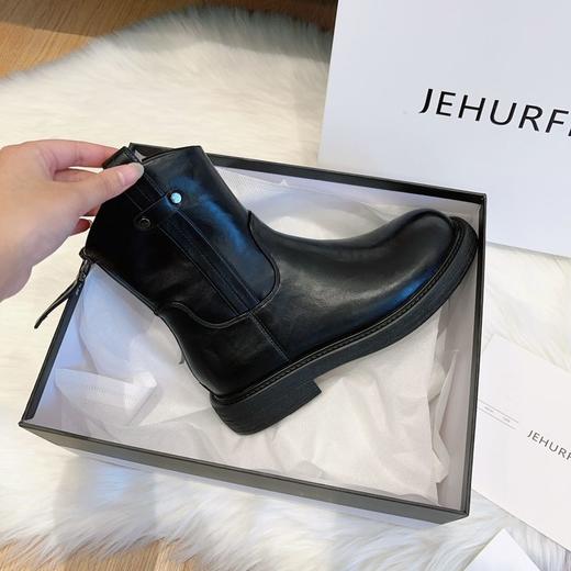 JEHURFIE/纪华菲弹力靴英伦风百搭软底软面短靴长靴系列-FF 商品图2