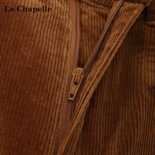 天猫同步【Row极简风】拉夏贝尔/La Chapelle复古灯芯绒裤子女美拉德直筒阔腿裤~梨形身材遮胯显瘦 商品图2
