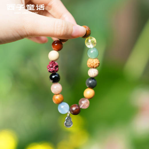 【预售3-5天】灵隐文创 马年十八籽手串多宝菩提18籽情侣手串925银 商品图2