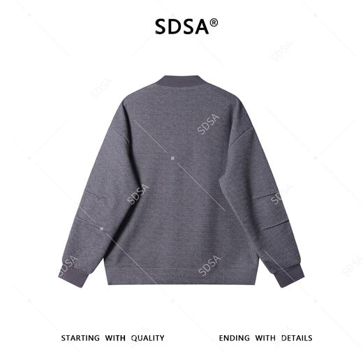 3330SDSA男士秋冬新款痞帅男装美式高街刺绣字母立领卫衣百搭宽松上衣 商品图5