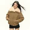 Ariseism 美式复古仿羊羔毛大翻领加厚保暖外套女冬季新款 商品缩略图2
