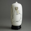 普陀山书院“禅悦”手绘白瓷梅瓶尊者系列 商品缩略图0