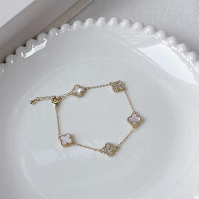 优雅白贝母镶嵌锆石精致细腻手链-纪念日百货门店同款166994914