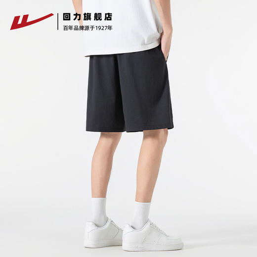 回力短裤男夏季薄款2025新款休闲宽松五分裤运动速干冰丝短裤男士 商品图3