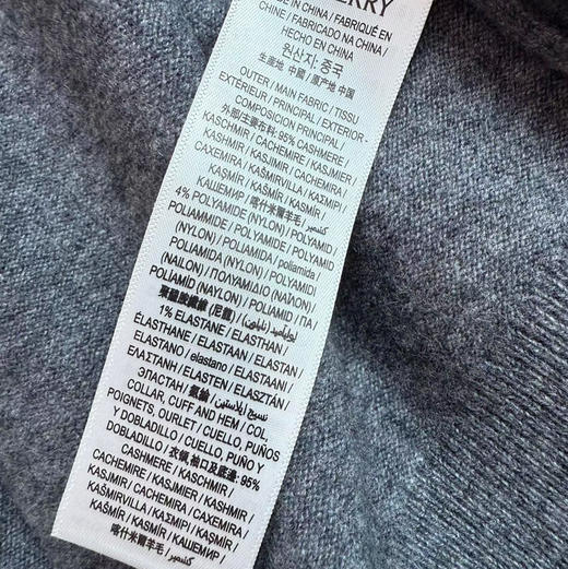 男装 bur经典 山羊绒上衣  深咖色。深蓝色。 深灰色。  驼色。 自己备注号码颜色。 商品图12