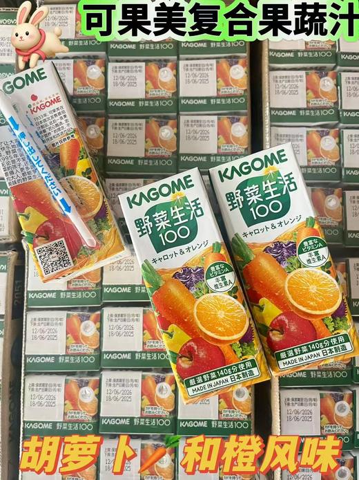 可果美复合果蔬汁 胡萝卜和橙风味200ml 1*24 4901306176344 商品图0