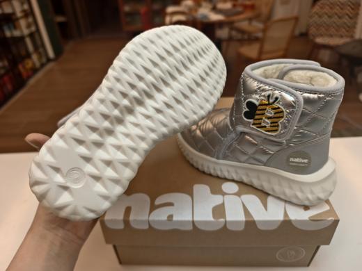 清仓价99元！Native儿童秋冬加绒短靴 加厚毛绒衬里，高帮包裹脚踝，冬天不冻脚 商品图9