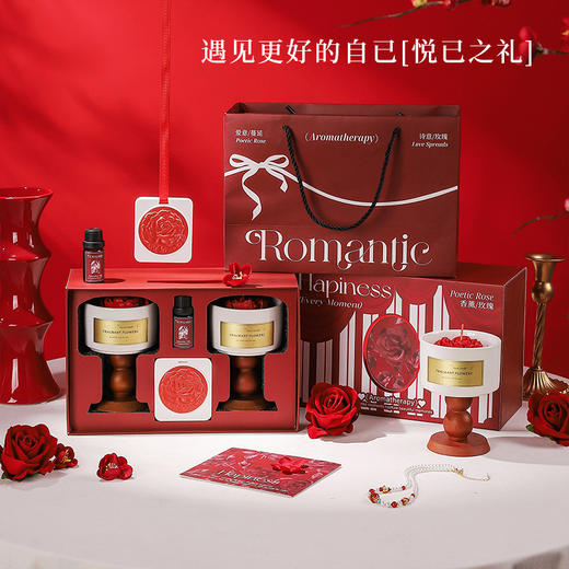 【马年！香气释爱&浪漫之礼】浪漫香薰蜡烛礼盒套装 山茶花香氛摆件 实用高奢生日礼物 新婚伴手礼品 新年礼品 商品图1