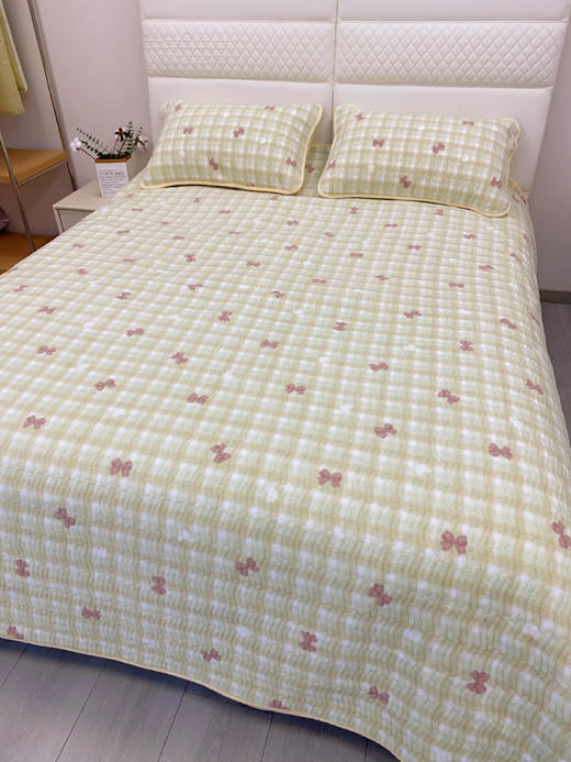 松植屋暖阳缇芙妮床盖三件套 规格：床盖225×235cm + 枕套48*74*2只 商品图7