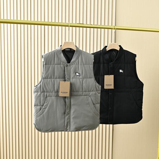 芭宝莉2025秋冬季男士防水纯色棒球领休闲保暖羽绒背心马甲外套 商品图0