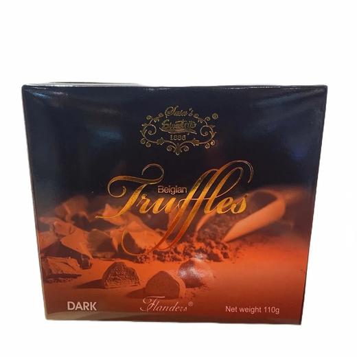 【超市】佛兰德斯(FLANDERS) 松露形软心黑巧克力 110g/盒 商品图0