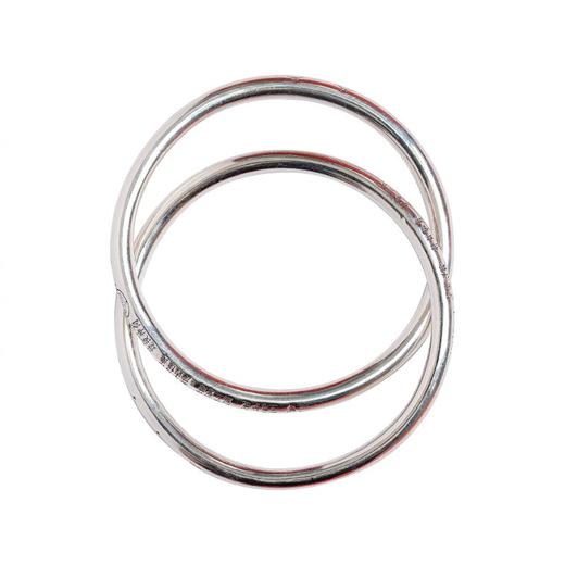 足银999乾坤圈手镯设计款雕刻文字图案素圈送礼 商品图3