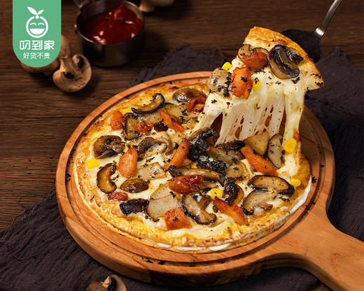 舌尖百味8寸黑松露菌菇鸡肉薄脆披萨/1包（260g）生产日期：25年11月补单专用 商品图4