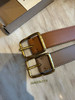外贸原单小禾家 牛皮双面腰带，两面都可以用！ 花小钱办大事呀，牛皮的质感也很棒的，面料光泽感，纹理都很好，两个配色哈，两个长度
特价 商品缩略图3