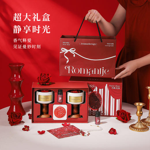 【马年！香气释爱&浪漫之礼】浪漫香薰蜡烛礼盒套装 山茶花香氛摆件 实用高奢生日礼物 新婚伴手礼品 新年礼品 商品图0