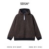 WY1507SDSA男士秋冬新款痞帅男装休闲绒毛竖纹刺绣半拉链连帽卫衣百搭 商品缩略图1