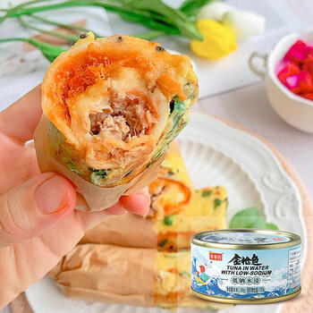 鱼家香低钠低脂水浸金枪鱼罐头160g*4罐健身食品沙拉鱼肉吞拿鱼罐头 /休闲食品 /罐头食品 /水产类罐头 商品图6