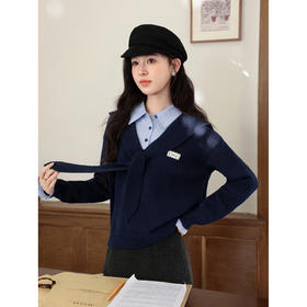 鹿向南【1227/20:00新品藏蓝色毛衣