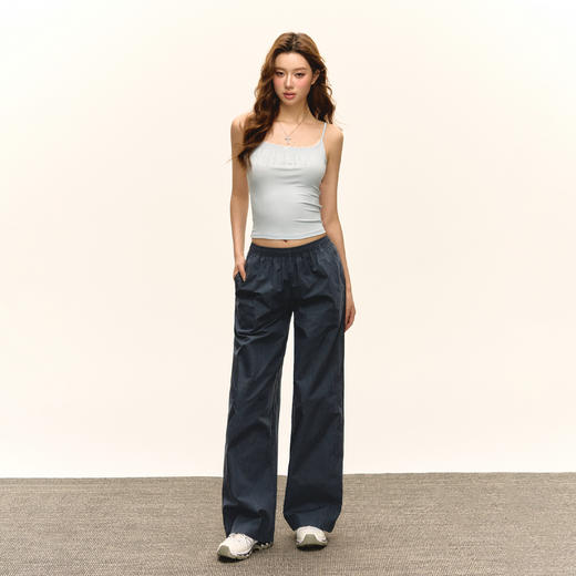 Ariseism 美式复古设计感宽松阔腿休闲裤女秋冬新款长裤子 商品图3