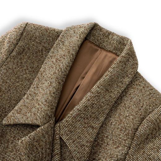 WL 2516309 高雅毛呢知性轻熟复古细纹设计感外套 商品图2