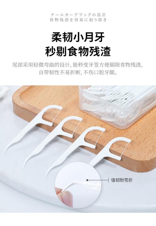 TENKOU RYUUGI HOME提升20%口腔清洁力纤韧圆线牙线棒 商品图2