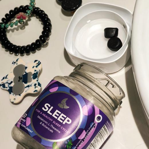 [屁侠推荐]OLLY晚安糖50粒/瓶（3mg) 茶氨酸助眠 睡醒不头晕 商品图0