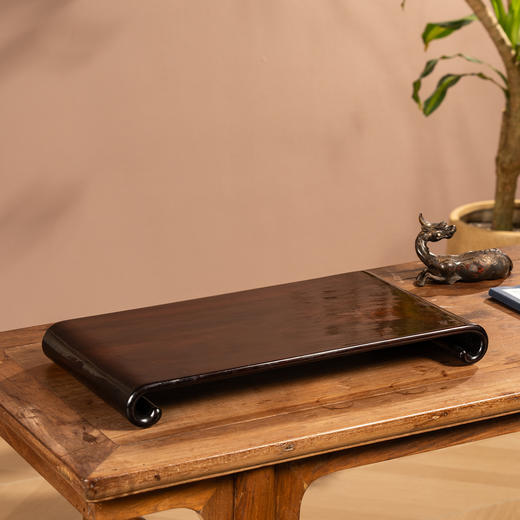 清	红木书卷式案上几器座 商品图0