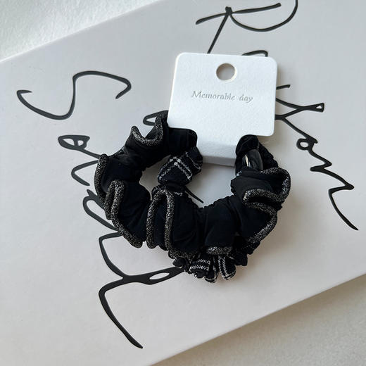 细闪锁边组合基础皮筋（3个）-纪念日百货门店同款167395294 商品图3