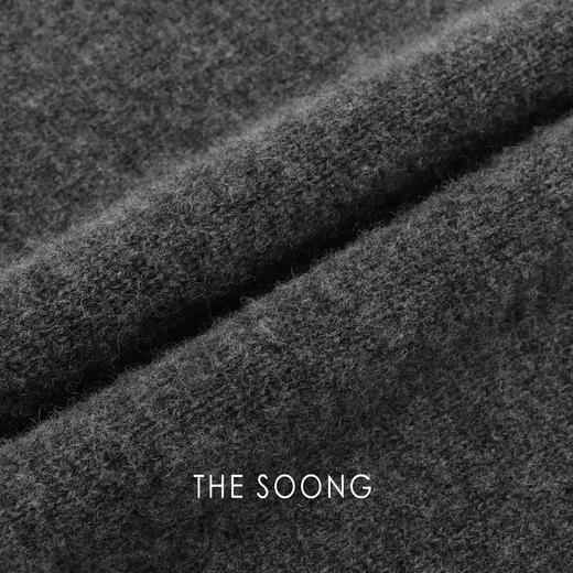 THESOONG"细腻糯感"333g纯绵羊毛单边针织保暖翻领毛衣HBMY8258 商品图3