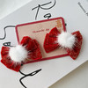红丝绒毛球HY对装发夹-纪念日百货门店同款167795298 商品缩略图4
