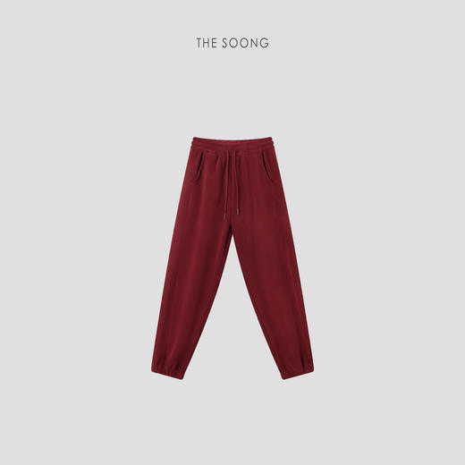 THESOONG|"暖洋洋"御寒锁温摇粒绒保暖黑色弹力束脚休闲裤WKZ5950 商品图10