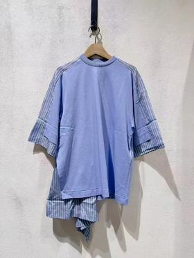 女款拼接短袖T恤la